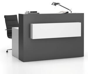 Półka do biurka SEGMENT, 1300 x 150 x 350 mm, biała