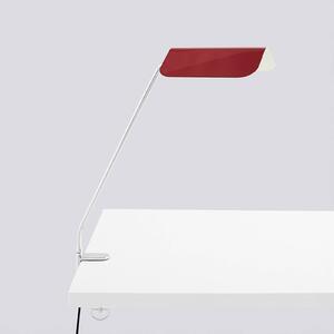 HAY Lampka z klipsem Apex, czerwony, biuro, metal, design