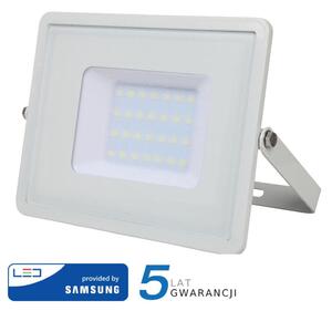 Projektor LED V-TAC 30W SAMSUNG CHIP Biały VT-30 6400K 2400lm 5 Lat Gwarancji