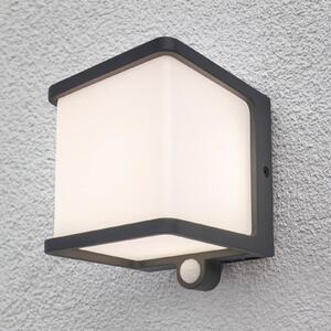 LUTEC Lampa ścienna solarna LED Doblo z czujnikiem ruchu