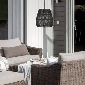 PR Home Saigon lampa wisząca zewnętrzna czarna Ø38cm kabel 2,5m