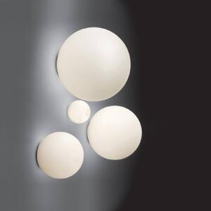 Artemide Kinkiet designerski Dioscuri, możliwość ściemniania, biały / opal, przedpokój, szkło, design