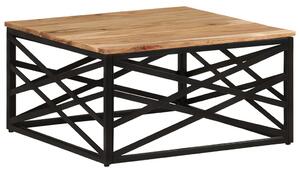 Industrialny stolik kawowy z drewna akacjowego - Valgart