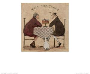 Druk artystyczny Sam Toft - Tea for Three Ii, Sam Toft, (30 x 30 cm)