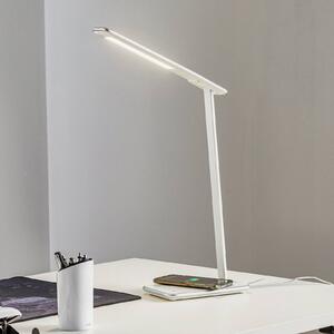 Aluminor Lampa biurkowa LED Orbit, możliwość ściemniania, chromowy / srebrny, biuro, metal, nowoczesny