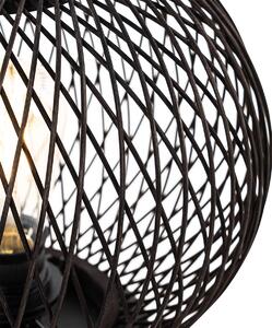 Zewnetrzna Wiejska lampa stołowa zewnętrzna czarna rattanowa - Calamus Oswietlenie zewnetrzne