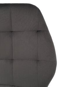 EMWOmeble Krzesło tapicerowane DC-7223 szary welur #21
