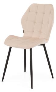 EMWOmeble Krzesło tapicerowane DC-7223 beżowy welur #5