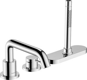 Hansgrohe Tecturis S jednouchwytowa bateria wannowa, 3-otworowa, z sBox, występ 194 mm, 73447000