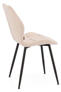EMWOmeble Krzesło tapicerowane DC-7223 beżowy welur #5