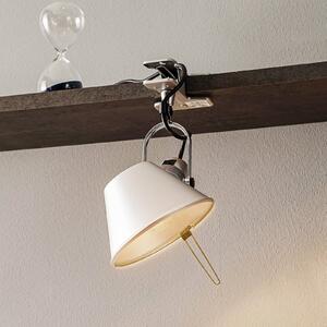 Artemide Lampka z klipsem Tolomeo Pinza, aluminiowy / szary / cynkowy, salon / jadalnia, aluminium, design
