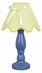 Lampka Lola Gabinetowa Niebieska 1X40W E14 Abażur Pistacja