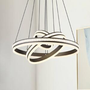 Globo Lampa wisząca Grouni, możliwość ściemniania, aluminiowy / szary / cynkowy, salon / jadalnia, metal, nowoczesny