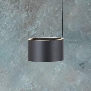 PURE Lampa wisząca Clipse, możliwość ściemniania, aluminiowy / szary / cynkowy, salon / jadalnia, metal, nowoczesny