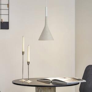 Foscarini Lampa wisząca designerska Aplomb, możliwość ściemniania, biały / opal, kuchnia, beton, design