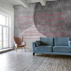 Fototapeta Czarno-biały obraz z czerwonymi liniami, Fototapety design, Popularne Fototapety, u78579v2 - Tapeko.pl