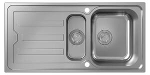 Hansgrohe zlewozmywak do zabudowy S44 z ociekaczem, podstawa 60 cm, 2 umywalki, ES