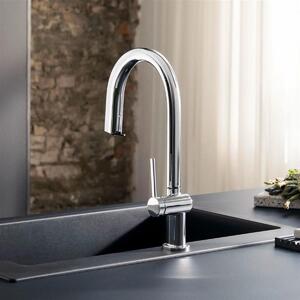 Hansgrohe Aqittura M91 - Bateria zlewozmywakowa z wyciąganą wylewką i filtrem, sBox, chrom 76800000