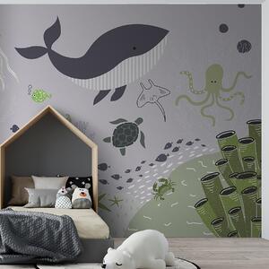 Fototapety Podwodny świat tętniących życiem stworzeń, Fototapety Dziecięce, u93763v3 : Uwalls.pl