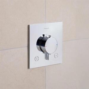 Hansgrohe Ecostat Comfort E Termostat model podtynkowy dla 2 odbiorników z wbudowanym zestawem zabezpieczającym, 33716000