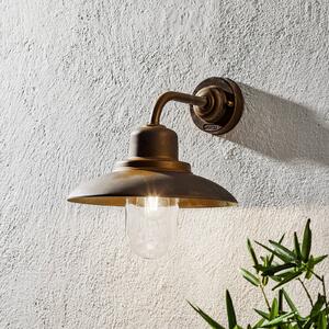 Moretti Luce Kinkiet zewnętrzny SUSA, brązowy / mosiężny, mosiądz, dworkowy / rustykalny