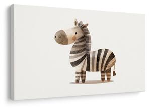 Obraz urocza rysunkowa zebra