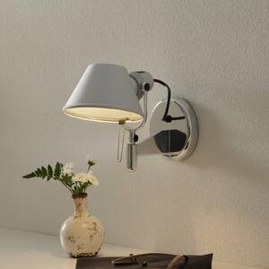 Artemide Kinkiet designerski Tolomeo Faretto, aluminiowy / szary / cynkowy, przedpokój, aluminium, design
