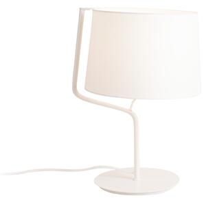Lampa Stołowa Chicago Biała + T0028 Biały Abażur Maxlight