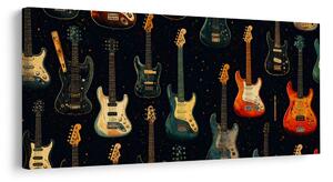 Obraz vintage motyw gitarowy