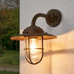 Moretti Luce Kinkiet zewnętrzny ANTIQUE, możliwość ściemniania, miedziany, mosiądz, dworkowy / rustykalny