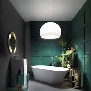 Kartell Lampa wisząca designerska FL/Y, możliwość ściemniania, biały / opal, salon / jadalnia, tworzywo sztuczne, design