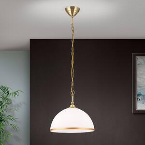 ORION Lampa wisząca Old Lamp, możliwość ściemniania, mosiężny / złoty, salon / jadalnia, szkło, antyczny