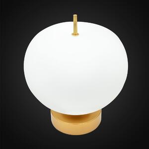 Ekskluzywna lampa LED stołowa złoto biała Apple T: Altavola Design