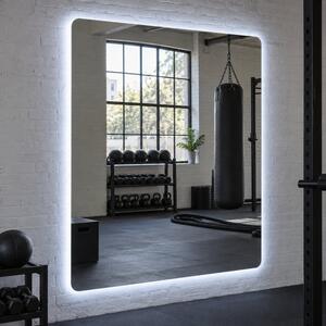 Lustro łazienkowe LED z zaokrąglonymi rogami F7
