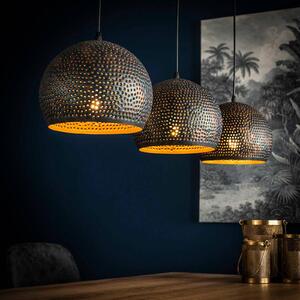 ZIJLSTRA Lampa wisząca Punchray, możliwość ściemniania, czarny, salon / jadalnia, metal