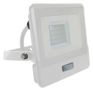 Projektor LED V-TAC 20W SAMSUNG CHIP Czujnik Ruchu Biały Przewód 1M VT-128S-1 3000K 1510lm 5 Lat Gwarancji