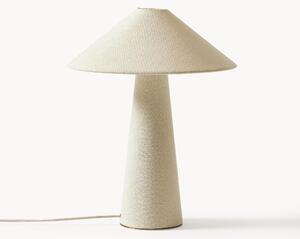 Duża lampa stołowa z lnu Ilena