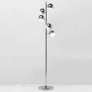 KARE Lampa stojąca Calotta, chromowy / srebrny, salon / jadalnia, metal, nowoczesny