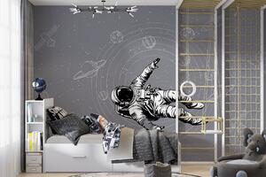 Fototapeta Astronauta unoszący się w przestrzeni kosmicznej, Fototapety Kosmos, Popularne Fototapety, w00712v4 - Tapeko.pl
