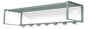 Szarozielony metalowy wieszak ścienny z półką 100 cm Rex – Spinder Design