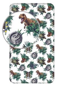 Bawełniane prześcieradło dziecięce z gumką 90x200 cm Jurassic World "Roar" – Jerry Fabrics