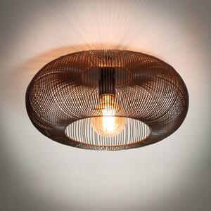 ZIJLSTRA Lampa sufitowa Rippberg, czarna, 1-punktowa