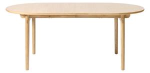 Rozkładany stół w dekorze dębu 100x190 cm Carno – Unique Furniture