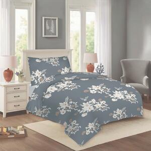 Szara bawełniana pościel jednoosobowa 140x200 cm Korin – Cotton House