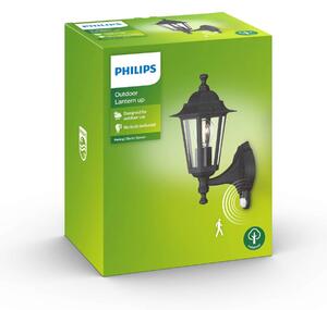 Philips Peking kinkiet czarny z czujnikiem