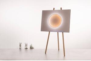 Ingo Maurer - Moodmoon Framed Lampa Podłogowa RGBW White/Wood Ingo Maurer