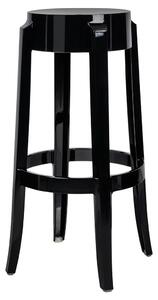Krzesło Barowe Charles 76 Czarne - Poliwęglan