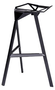 Krzesło Barowe Split Premium Czarne - Aluminium