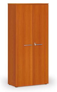Szafa biurowa z drzwiami PRIMO WOOD, 800 x 420 x 1781 mm, wiśnia
