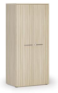 Szafa biurowa z drzwiami PRIMO WOOD, 800 x 500 x 1781 mm, dąb naturalny